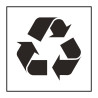 Panneau Tri Sélectif - Pictogramme recyclage Poubelle - Gravoply