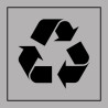 Panneau Tri Sélectif - Poubelle ou Container de Recyclage - ISO 7001 - Gravoply
