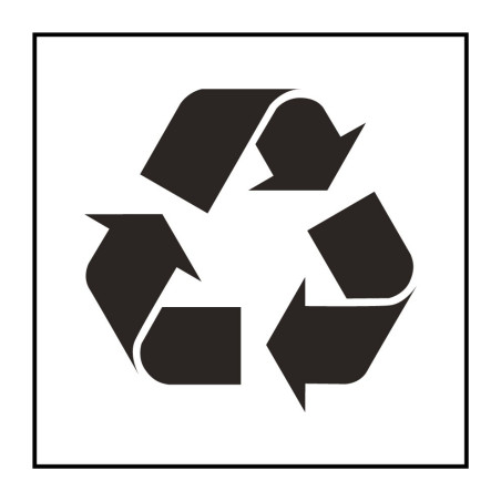 Panneau Tri Sélectif - Poubelle ou Container de Recyclage - ISO 7001 - Gravoply