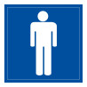 Panneau WC homme - Signalétique Toilettes - Universel