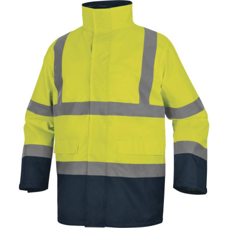 Machinalement, votre regard se pose sur cette parka pluie double polaire haute visibilité 5 en 1. Instantanément, vous pouvez pe