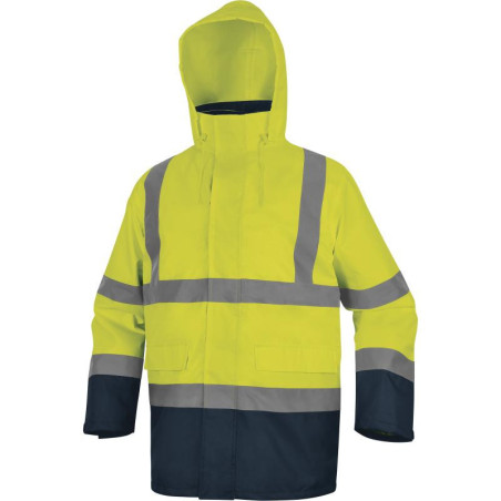 Machinalement, votre regard se pose sur cette parka pluie double polaire haute visibilité 5 en 1. Instantanément, vous pouvez pe