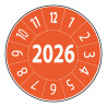 Pastilles Calendrier - 2026 - Ø 25 mm - Vinyle - Vendues en lot