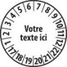 Pastilles Calendrier - Personnalisables - Ø 25 mm