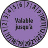 Pastilles Calendrier - Personnalisables - Ø 25 mm