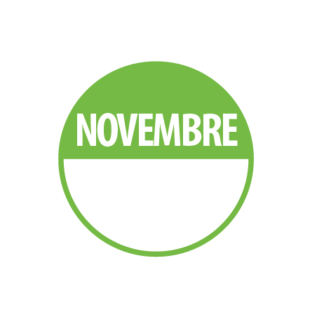 Pastilles - Inventaire Novembre - 40 mm - Rouleau de 500