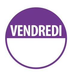 Pastilles - Jour Vendredi - 40 mm - Rouleau de 500