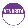 Pastilles - Jour Vendredi - 40 mm - Rouleau de 500
