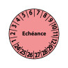 Pastilles Calendrier - Échéance - 25 mm