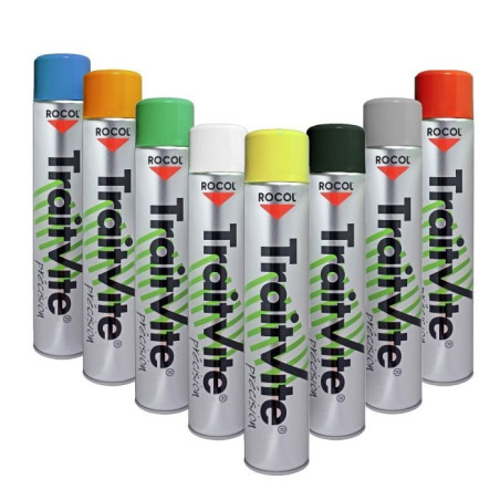 Peinture de Traçage au Sol TRAITVITE en Aérosol Blanc 750mL