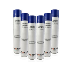 Peinture traçage aérosol - Bleu - Alkyde modifié - Pack 6