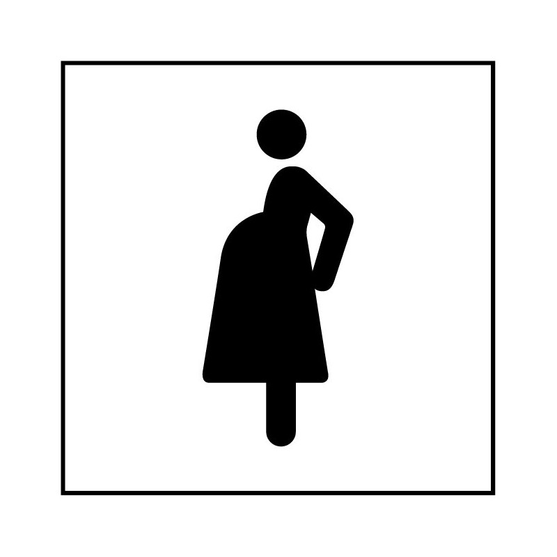 Pictogramme d'information - Accès prioritaire aux femmes enceintes - ISO 7001 - Gravoply
