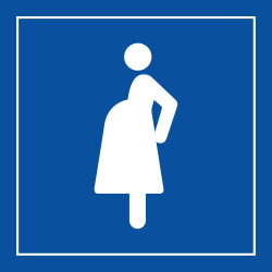 Pictogramme d'information - Accès prioritaire aux femmes enceintes - ISO 7001