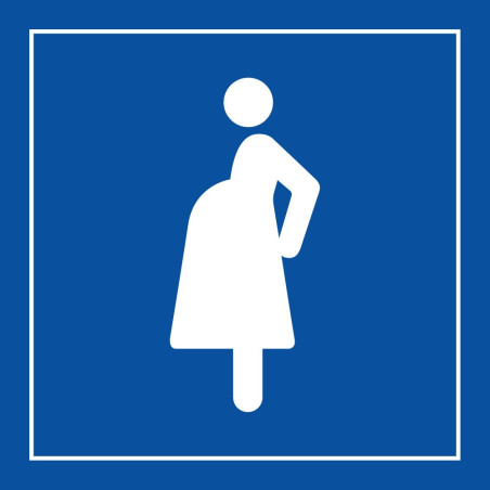 Pictogramme d'information - Accès prioritaire aux femmes enceintes - ISO 7001