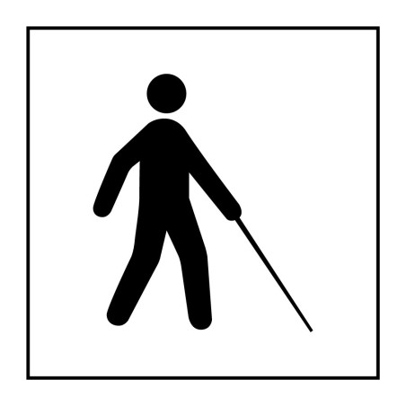 Pictogramme - Accessibilité malvoyant ou aveugle - Gravoply