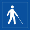 Pictogramme - Accessibilité malvoyant ou aveugle - ISO 7001