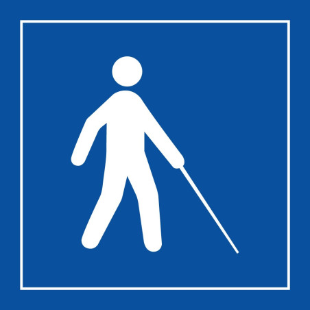 Pictogramme d'information - Accessibilité, malvoyant ou aveugle - ISO 7001