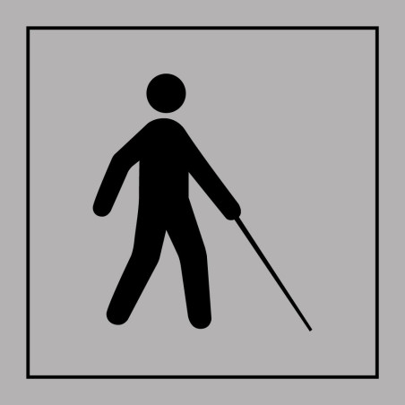Pictogramme d'information - Accessibilité, malvoyant ou aveugle - ISO 7001
