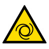 Pictogramme de danger - Démarrage automatique - W018 - ISO 7010