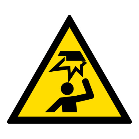 Pictogramme de danger - Obstacle en hauteur - W020 - ISO 7010