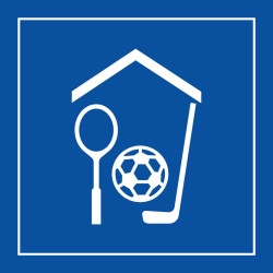 Pictogramme d'information - Gymnase/salle de sport - ISO 7001