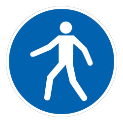 Pictogramme d'Obligation ISO 7010 - Utiliser le passage - M024