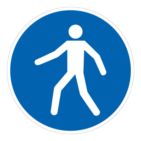 Pictogramme d'Obligation ISO 7010 - Utiliser le passage - M024