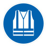 Pictogramme - Gilet haute visibilité obligatoire - M015 - ISO 7010