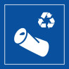 Pictogramme d'information - Recyclage canette - ISO 7001 PI PF 063