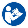 Panneau - Consulter le manuel/la notice d'instructions - M002