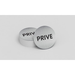 Pictogramme rond - Privé - 83 mm - Acier