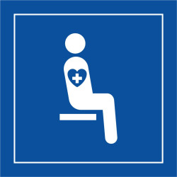 Pictogramme - Siège prioritaire pour personnes souffrant de troubles graves - ISO 7001
