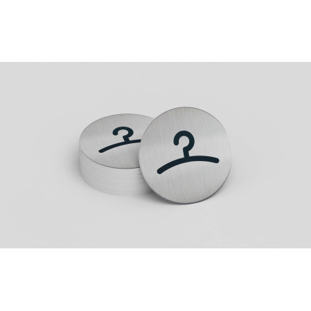 Pictogramme rond de porte "Vestiaire"