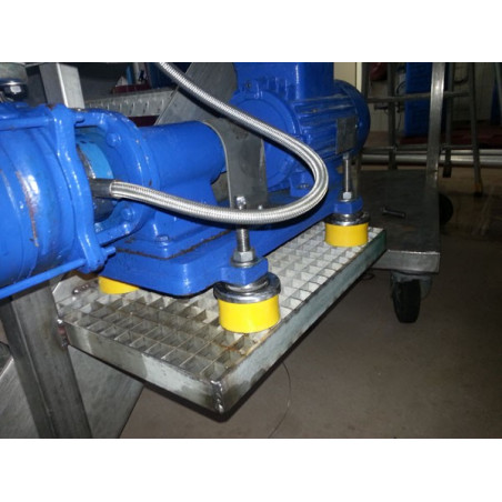 Lot - Pieds anti-vibration pour machines industrielles - Inoxydable