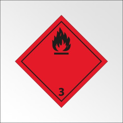 Signalisation de transport normalisée ADR - "Liquides inflammables"