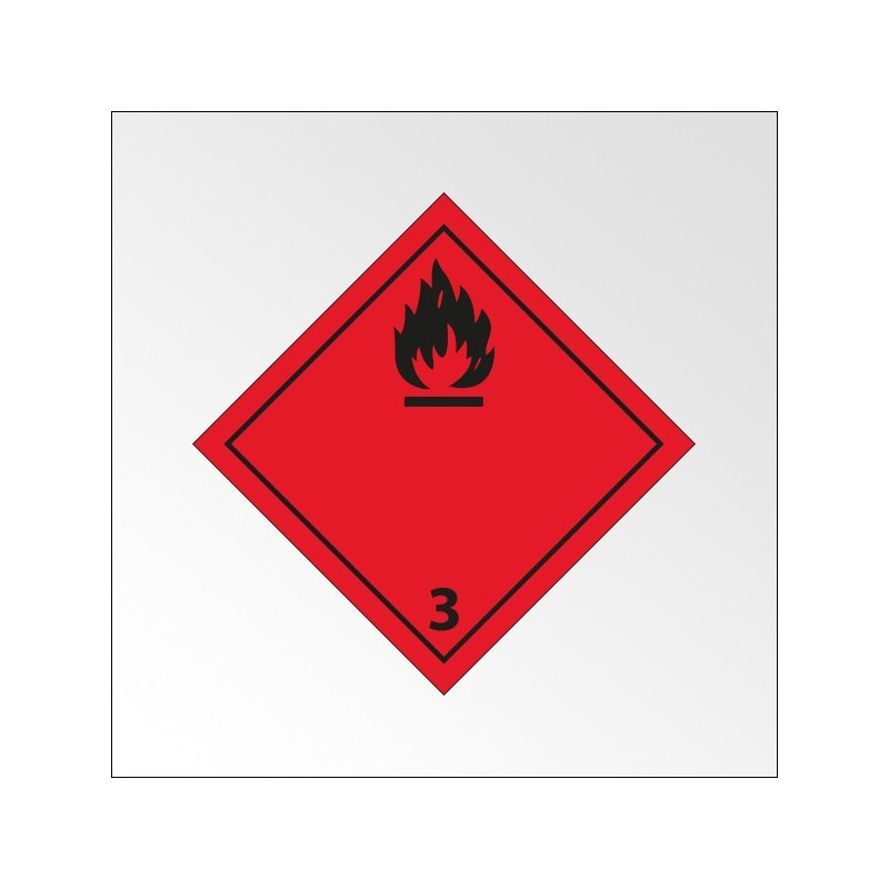 Signalisation de transport normalisée ADR - "Liquides inflammables"