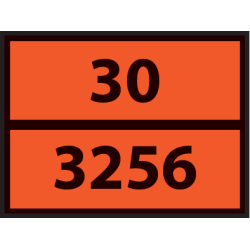 Plaque ADR - Liquide inflammable transporté à chaud - 30/3256