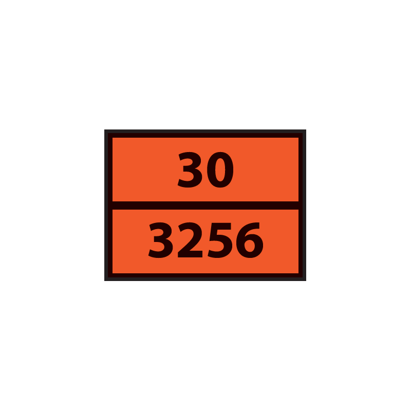 Plaque ADR - Liquide inflammable transporté à chaud - 30/3256
