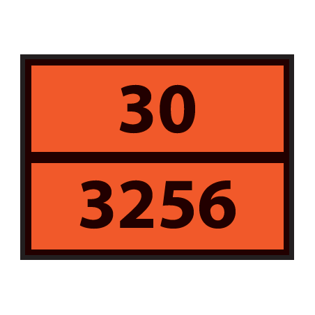 Plaque ADR - Liquide inflammable transporté à chaud - 30/3256