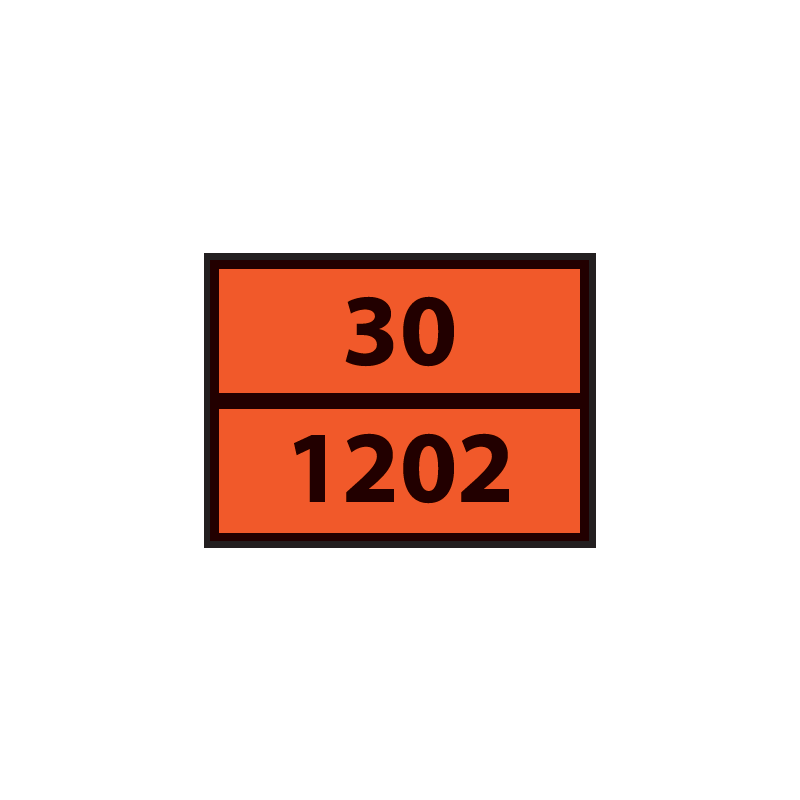 Plaque ADR pour camion HUILES 400x300mm