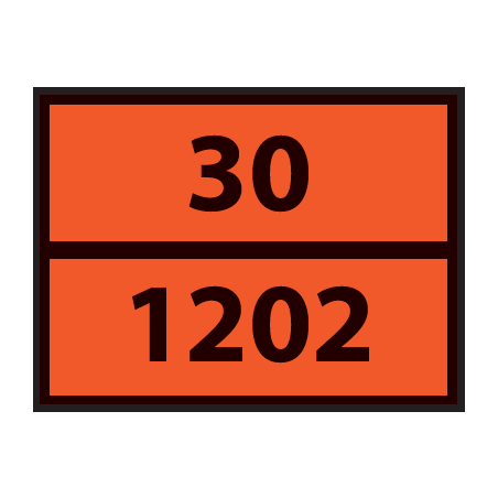 Plaque ADR pour camion HUILES 400x300mm