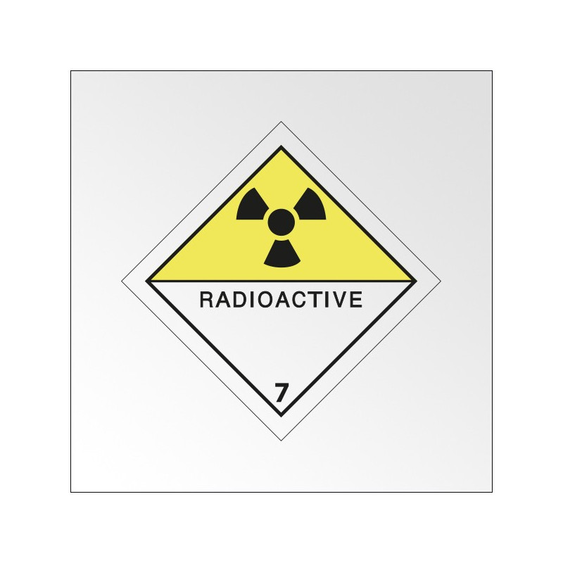 Signalisation de transport normalisée ADR - "Matières radioactives"