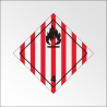 Signalisation de transport normalisée ADR - "Solide inflammable"