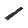Robuste plaque antidérapante en aluminium noir, mesurant 635x115 mm, pour une sécurité optimale.
