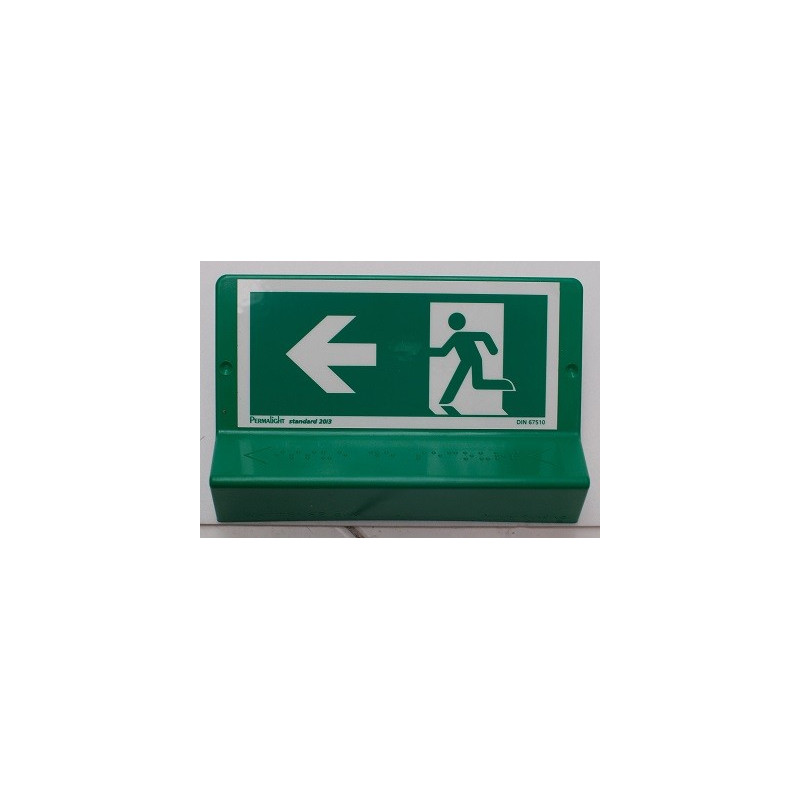 Plaque braille – Issue de secours droite/gauche – Signalétique