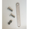 Plaque de Fixation pour Panneau Signalétique sur Grillage - 146 x 20 mm - Aluminium