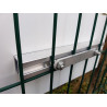 Plaque de Fixation pour Panneau Signalétique sur Grillage - 146 x 20 mm - Aluminium