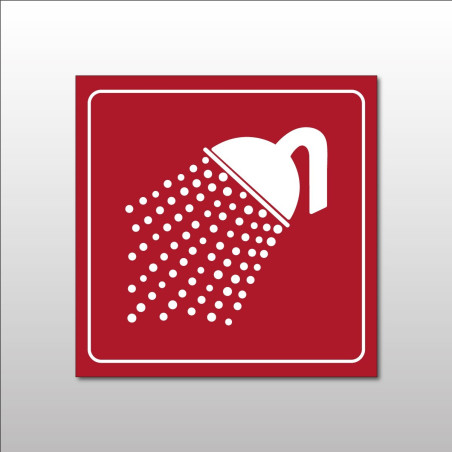 Plaque signalétique - Pictogramme Douche - Gravoply