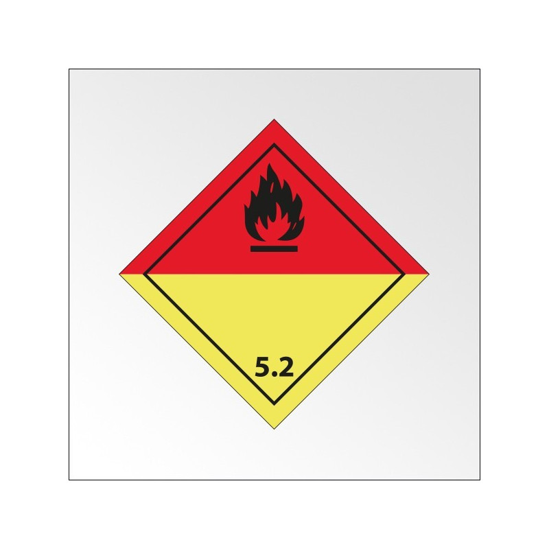Signalisation de transport normalisée ADR - "Peroxydes organiques"