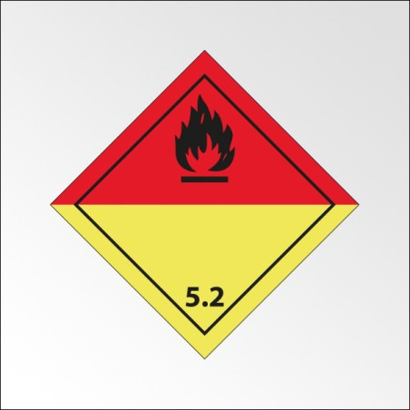 Signalisation de transport normalisée ADR - "Peroxydes organiques"
